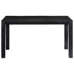 Dining Table Black  Solid Mango Wood