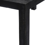 Dining Table Black Solid Mango Wood