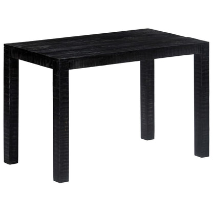 Dining Table Black Solid Mango Wood
