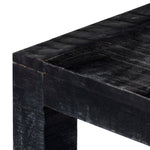 Coffee Table Solid Mango Wood Black