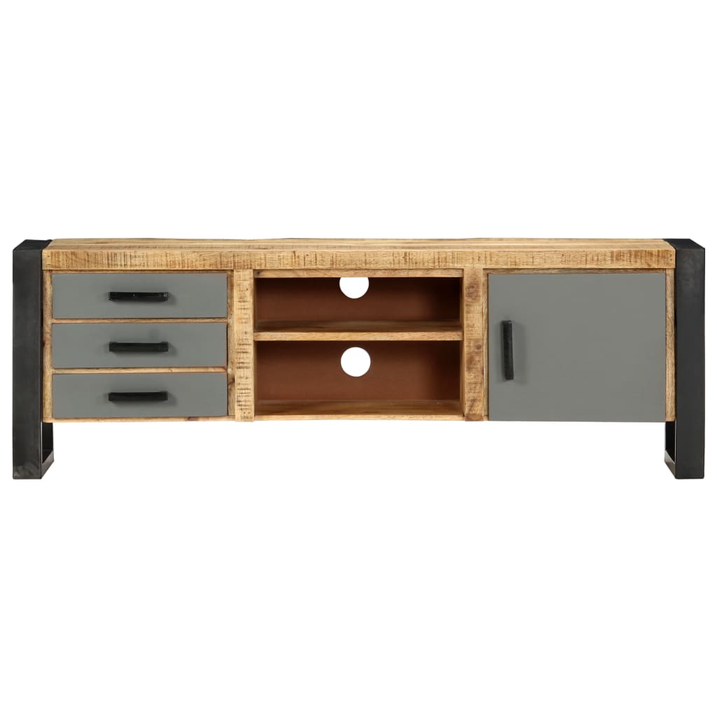 TV Cabinet With 3 Drawers ,Solid Mango Wood