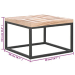 Coffee Table 50x50x33.5 cm Solid Wood