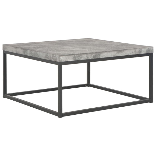  Coffee Table 75x75x38 cm Concrete Look