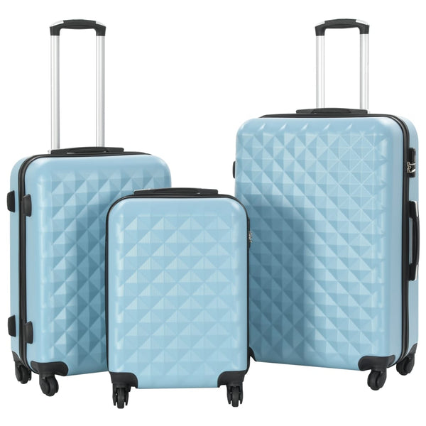  Hardcase Trolley Set 3 pcs Blue ABS