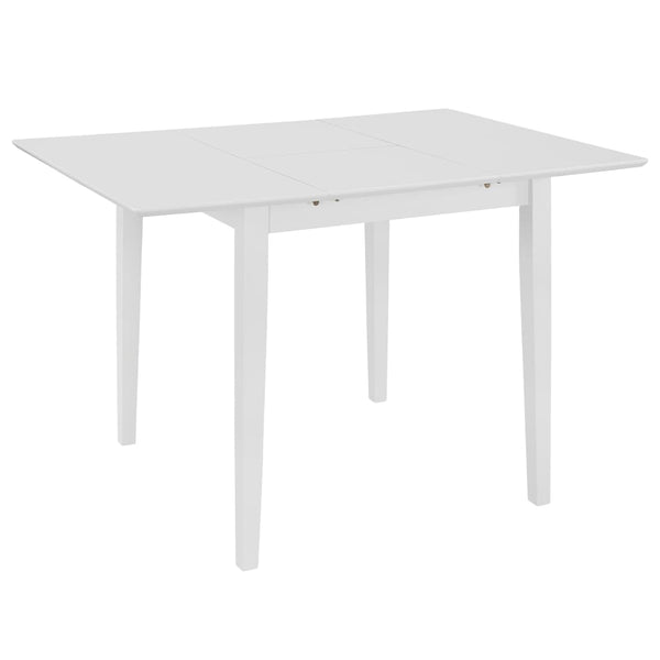  Etendable Dining Table White  MDF