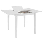 Etendable Dining Table White  MDF