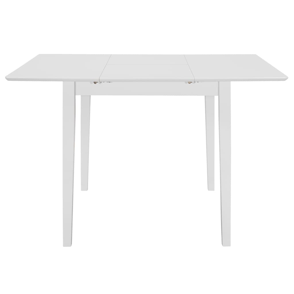 Etendable Dining Table White  MDF