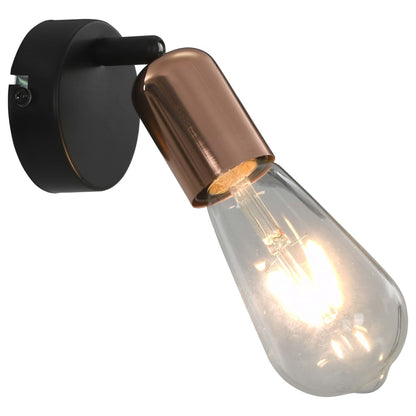 2 pcs Spot Lights Black and Copper
