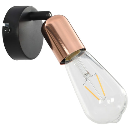 2 pcs Spot Lights Black and Copper