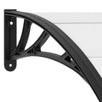 Door Canopy (Black and Transparent)