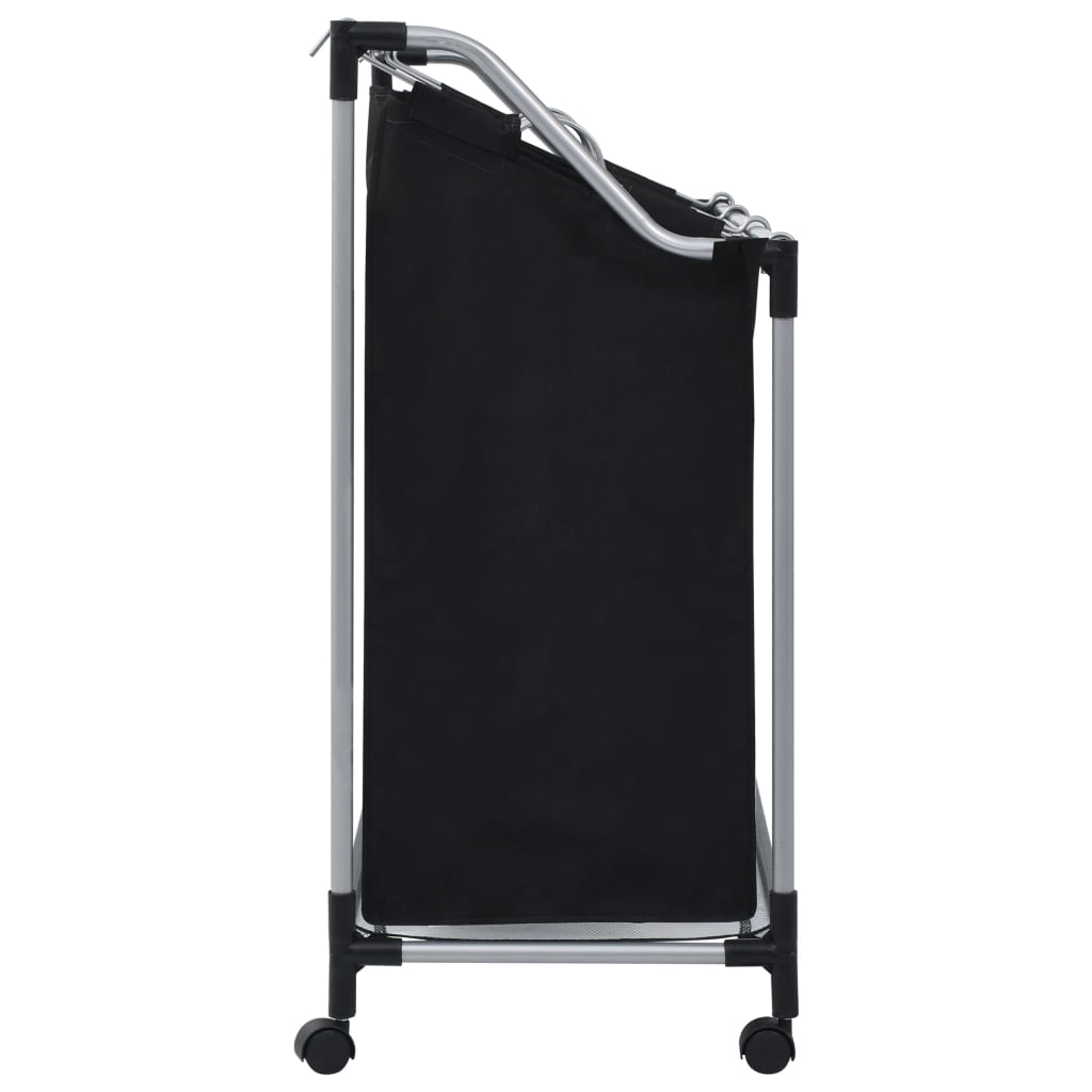 Laundry Sorter with 3 Bags- Black