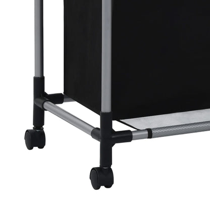 Laundry Sorter with 3 Bags- Black