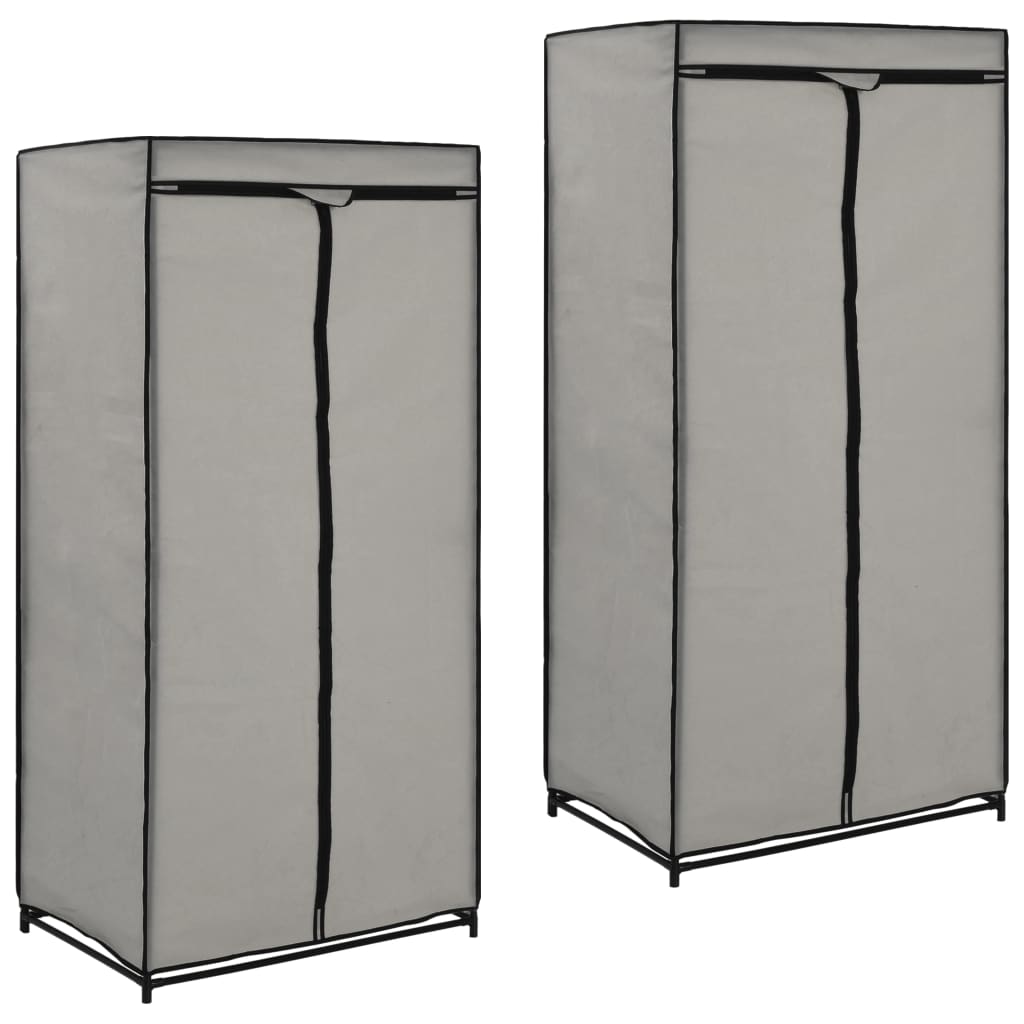Wardrobes 2 pcs Grey