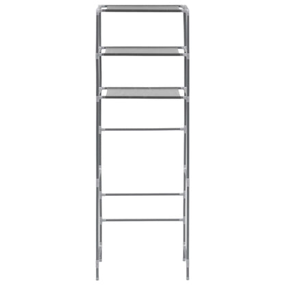 3-Tier Storage Rack over Toilet Silver