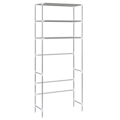 3-Tier Storage Rack over Laundry Machine Silver