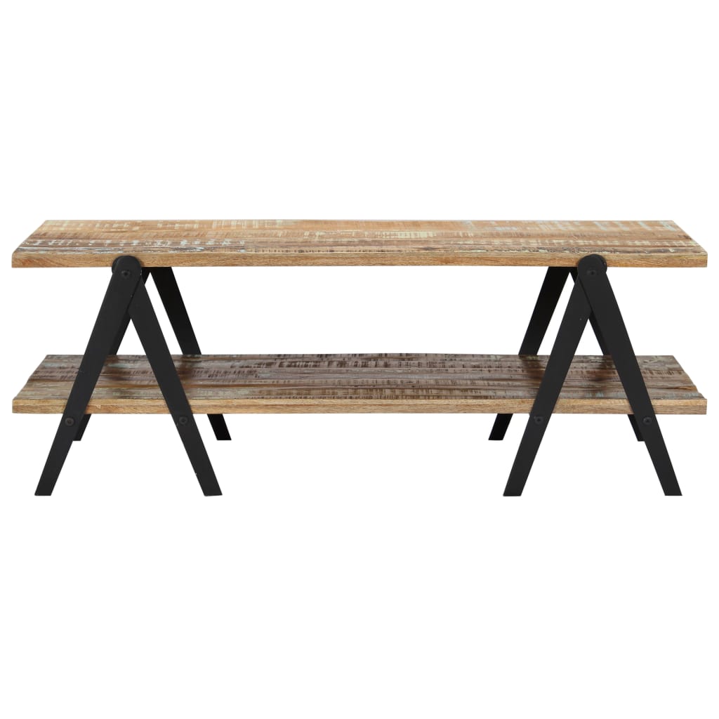 Coffee Table 2 Layers Solid Reclaimed Wood