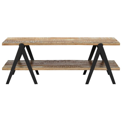 Coffee Table 2 Layers Solid Reclaimed Wood