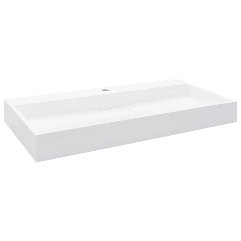Wash Basin  Mineral Cast/Marble Cast {White}