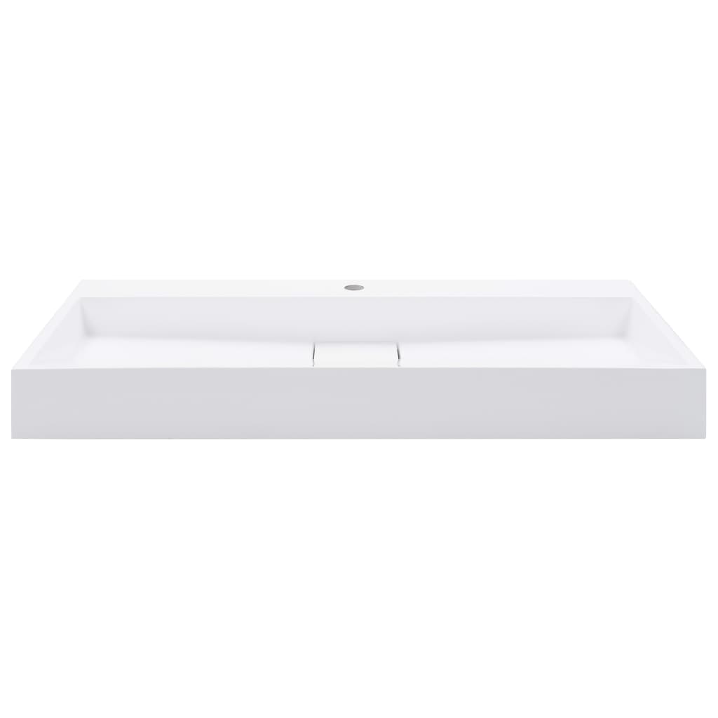 Wash Basin  Mineral Cast/Marble Cast {White}