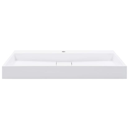 Wash Basin  Mineral Cast/Marble Cast {White}