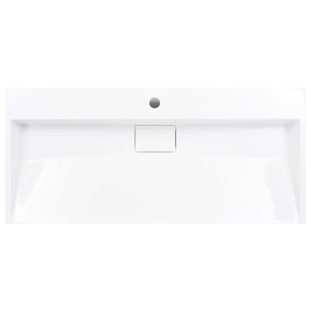 Wash Basin  Mineral Cast/Marble Cast {White}