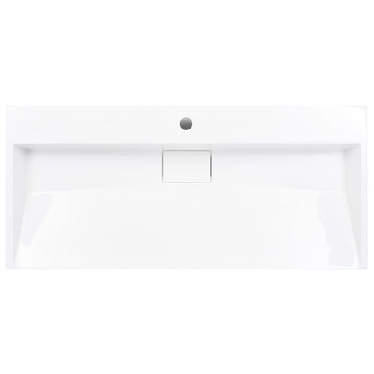 Wash Basin  Mineral Cast/Marble Cast {White}