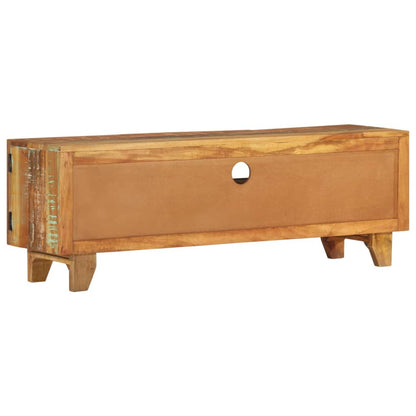 Hand Carved TV Cabinet Solid Reclaimed Wood