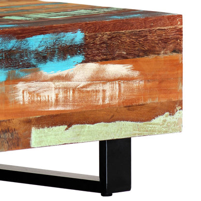 Coffee Table  Solid Reclaimed Wood and Steel