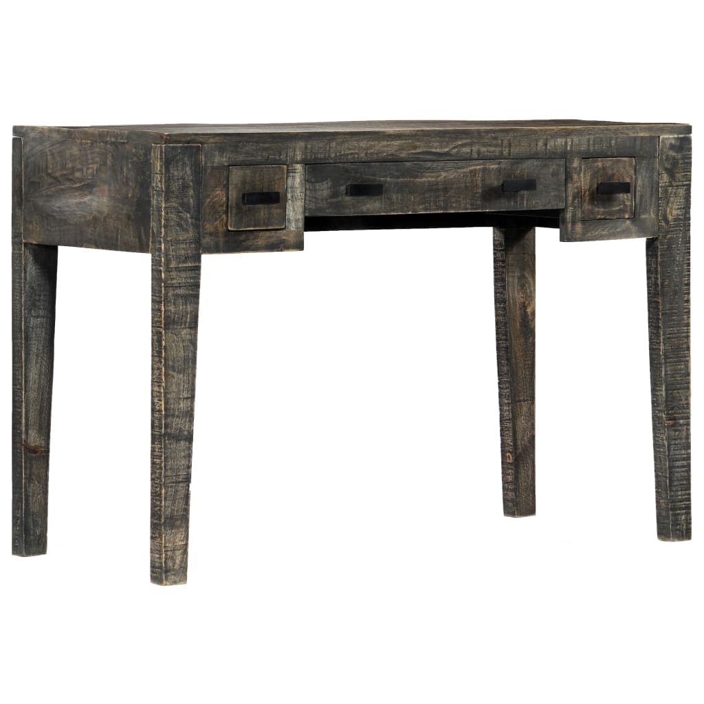 Desk Black Solid Mango Wood
