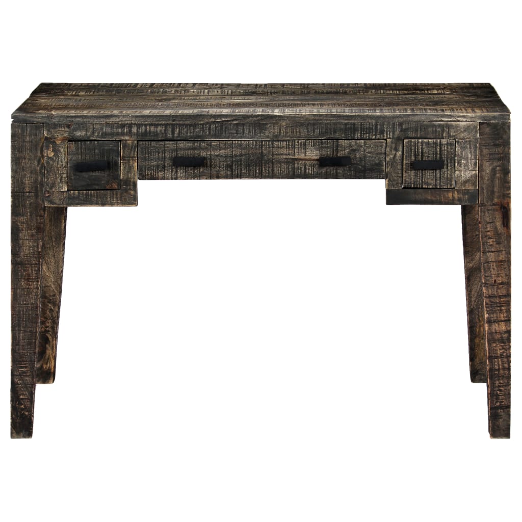 Desk Black Solid Mango Wood