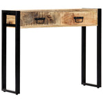 Console Table Storage Solid Mango Wood