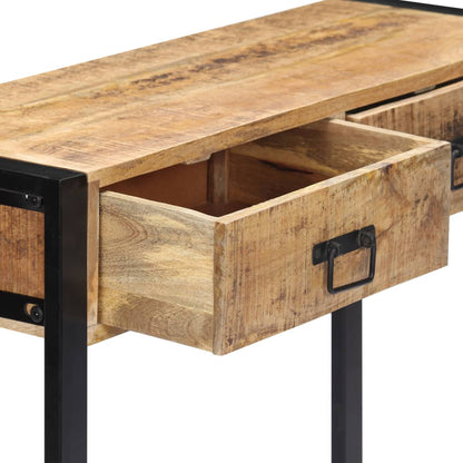 Console Table Storage Solid Mango Wood