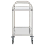 2-Tier Kitchen  Trolley Stainless Steel