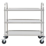 3-Tier Kitchen Trolley Stainless Steel