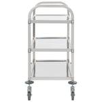 3-Tier Kitchen Trolley Stainless Steel
