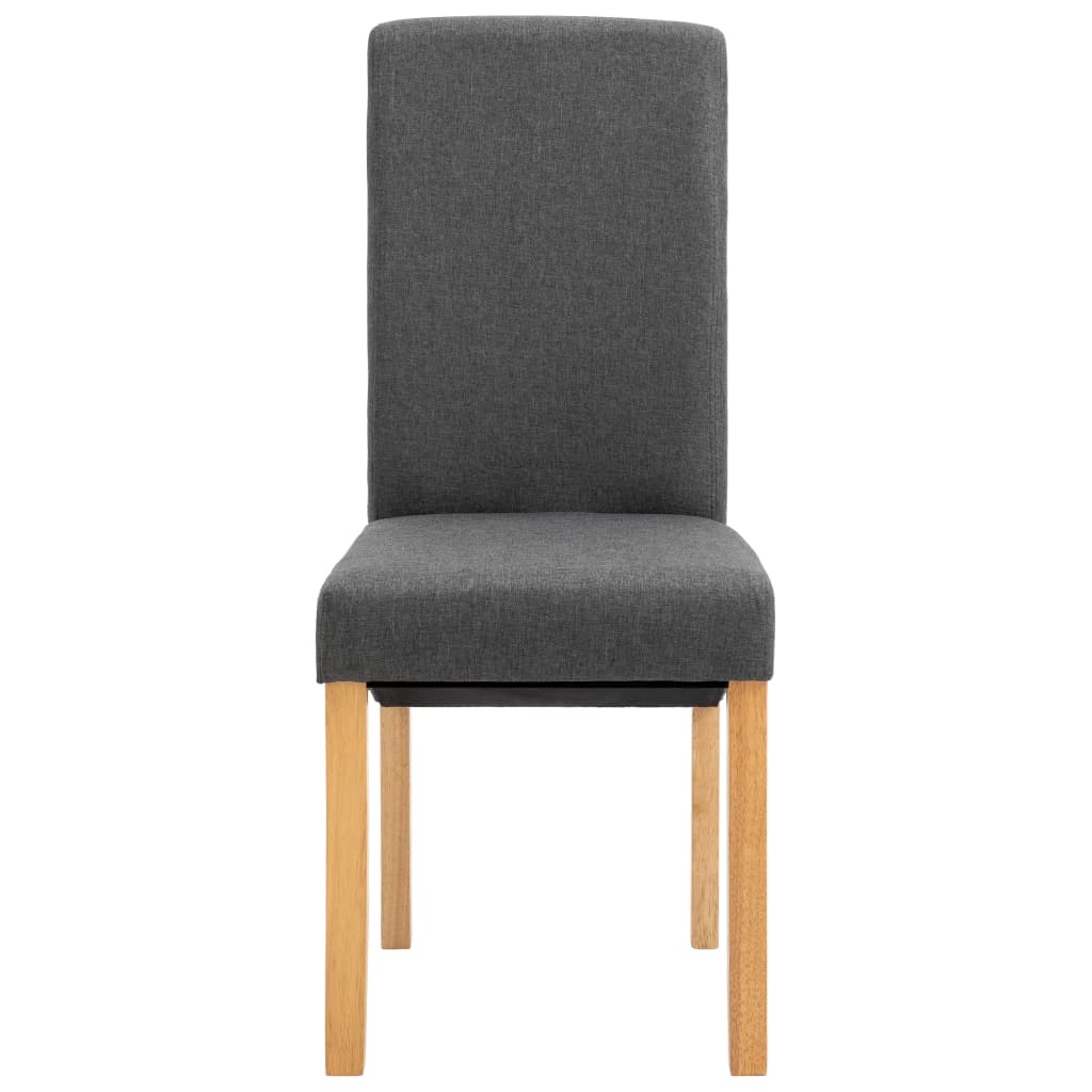 Dining Chairs 2 pcs Grey Fabric - 42×54.5×96cm