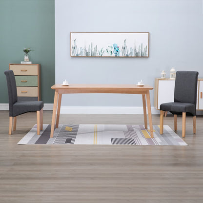 Dining Chairs 2 pcs Grey Fabric - 42×54.5×96cm