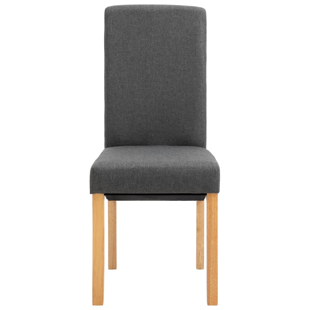Dining Chairs 4 pcs Grey Fabric - 42×54.5×96cm