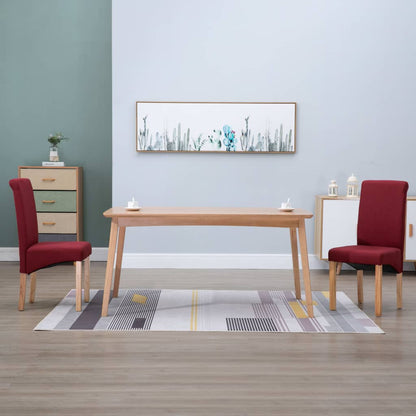 Dining Chairs 2 pcs Red Fabric - 42×54.5×96cm