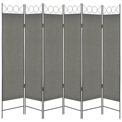 6-Panel Room Divider Anthracite - 240×180cm