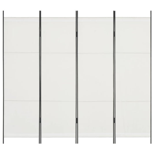 4-Panel Room Divider White