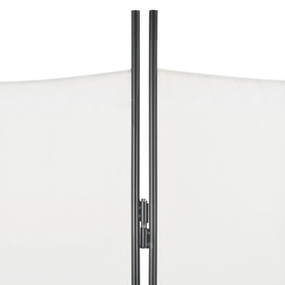 4-Panel Room Divider White - 200×180cm