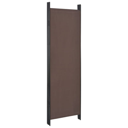 5-Panel Room Divider -Brown