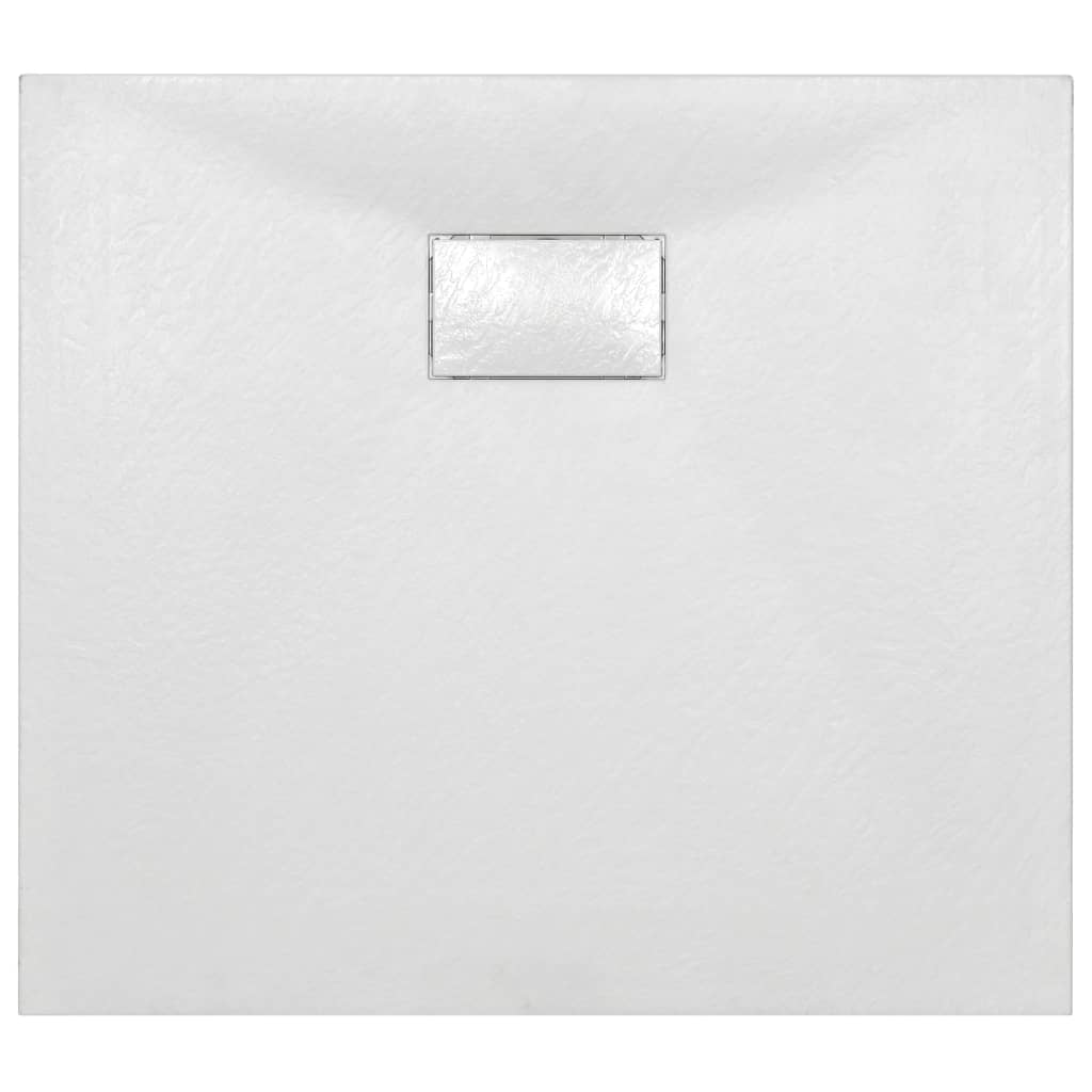Shower Base Tray SMC White  L