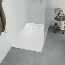 Shower Base Tray SMC White  L