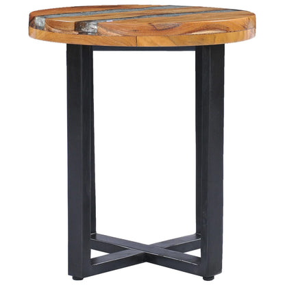 Coffee Table Solid Teak Wood and Polyresin - 40×45cm