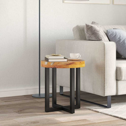 Coffee Table Solid Teak Wood and Polyresin - 40×45cm