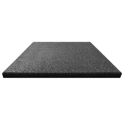 Fall Protection Tiles 18 pcs Rubber Black