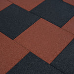 Fall Protection Tiles 18 pcs Rubber Black