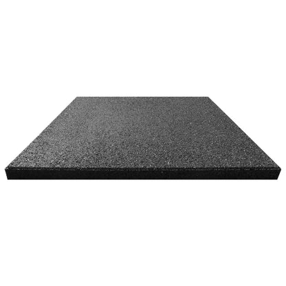 Fall Protection Tiles 24 pcs Rubber Black